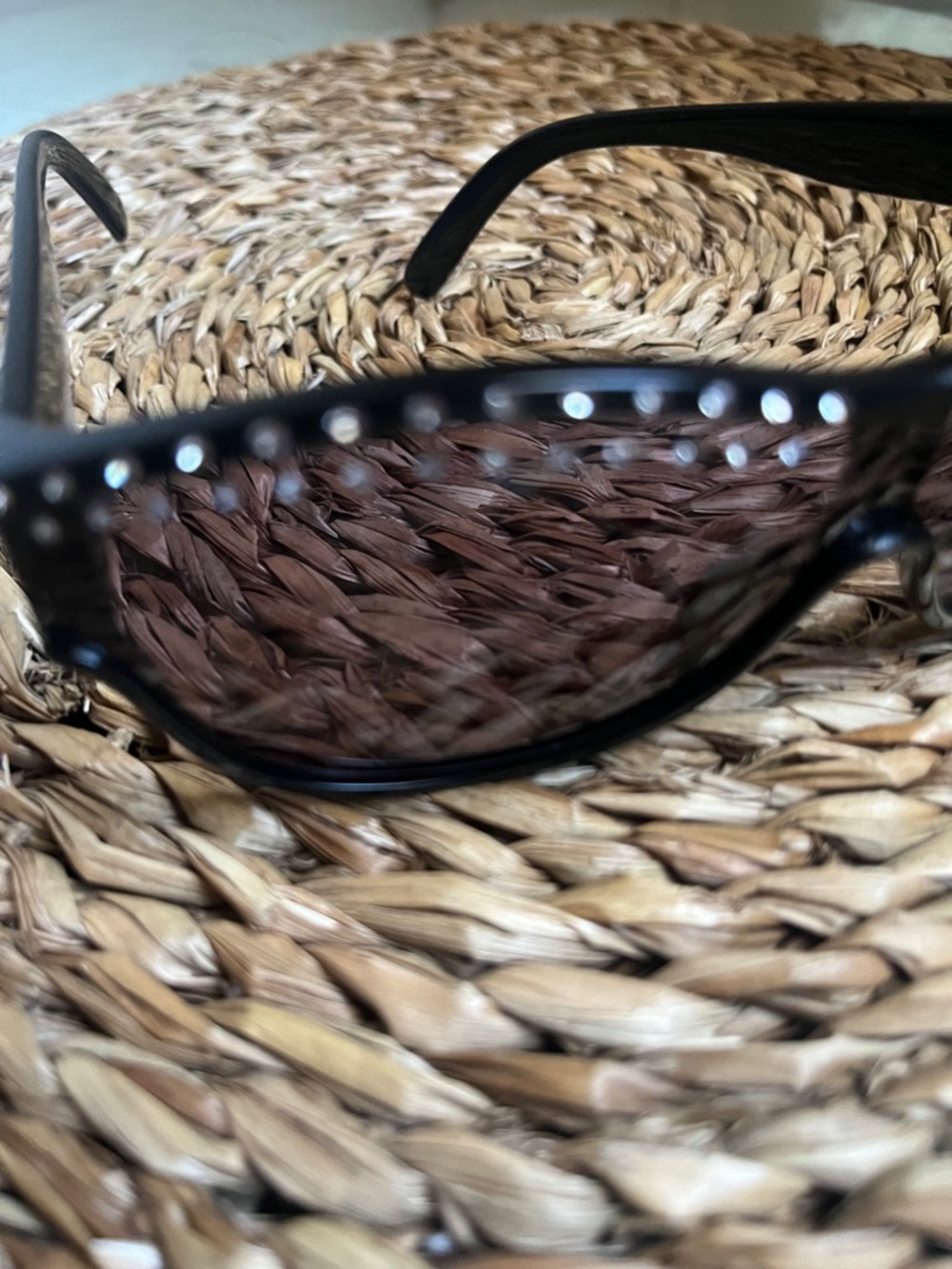 Vintage Cristian Dior 2438 Black Women's Sunglasses with Rhinestone Trim - Picture 14 of 16